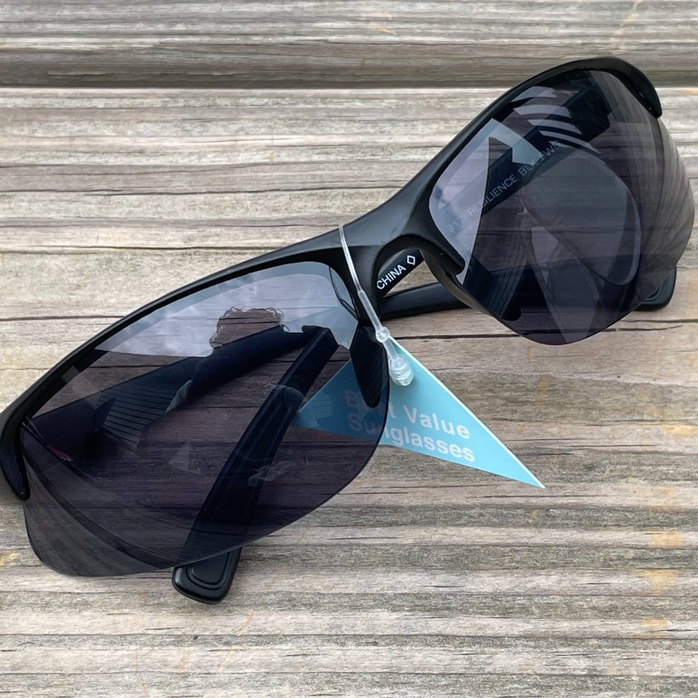 FWG Men Sunglasses NS0917 RESILIENCE Black Wrap Ey